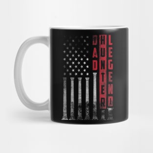 Dad Hunter Legend Flag Fathers Day Mug